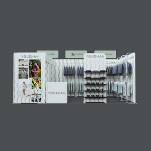 Cabina de ropa portátil de 10X20ft con vestuario y estantería - Product Image 5