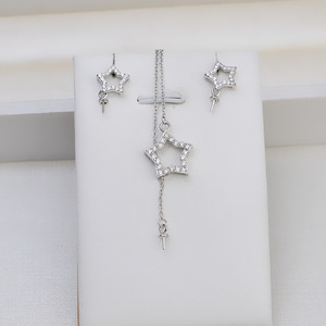 Support de perles pour boucles d'oreilles en argent S925, à faire soi-même, pour femme, avec plaque de fleurs, support creux pour perles de 8 à 13 mm, crochet d'oreille, accessoires de bijoux - Product Image 4