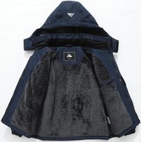 Veste de ski pour garçon, manteau d'hiver chaud pour enfants, veste de snowboard imperméable en polaire, coupe-vent, imperméable à capuche pour l'extérieur