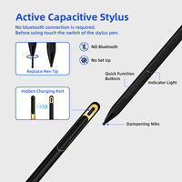 Stylet Usi de rejet de paume pour support de crayon Chromebook Adsorption magnétique pour crayon tactile universel HP /Asus/ Lenovo