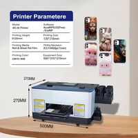 Impresora de Etiquetas Plana UV A5 de Inyección de Tinta, Multifunción, Automática, para Tarjetas, Carcasas de Huevo Flexibles y Personalizadas para Teléfonos Móviles