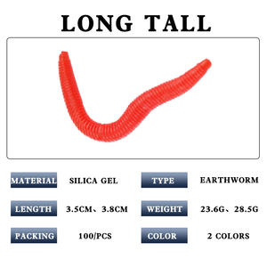 Ytqhxy – appât doux bionique en forme de ver, rouge, qui brille dans le noir, pour la pêche en eau douce, aux carpes crucianes, appâts de fond XY 405 - Product Image 5