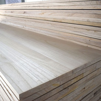 Lembaran Kayu Paulownia Solid Grade AA 4x8 18mm, Papan Paulownia Ringan dengan Sambungan Tepi untuk Inti Snowboard dan Papan Selancar
