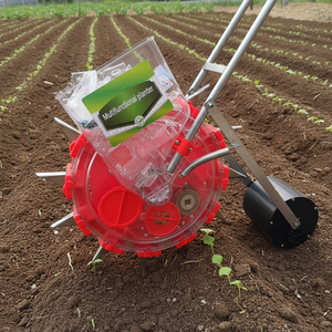 เครื่องปลูกเมล็ดแบบเข็นด้วยมือ รุ่นใหม่ กล่องเกียร์ธรรมดา สำหรับปลูกข้าวโพดและฝ้าย ความแม่นยำสูง ปลูก<span class=keywords><strong>ผัก</strong></span>และหัวหอม 1 แถว - Product Image 1