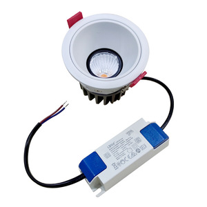 ไฟดาวน์ไลท์ LED แบบฝังเพดานทรงกลม สีดำ อะลูมิเนียม 4100K แสงขาวธรรมชาติ AC 220V IP20 50000 ชั่วโมง CRI90 ปรับความสว่างได้ - Product Image 3