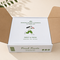 Boîtes en papier rigide écologiques haut de gamme avec logo personnalisé, fermeture magnétique pour l'expédition de fruits, emballage durable, couleur et taille personnalisées