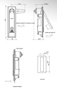 Industrial Zinc Alloy Swing Handle <strong>Latch</strong> for Cabinet <strong>Doors</strong> HJ Lockers IOT Control <strong>Panel</strong> Locks <strong>Electrical</strong> Cabinet Lock Cylinders - Product Image 5