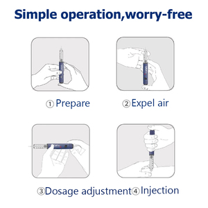 Stylos d'injection en verre réutilisables de 3 ml pour la dissolution des graisses et la perte de poids, certifiés CE/ISO - Product Image 5