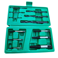 Extracteur de vis endommagé 12 pièces Extracteur de goujon cassé Extracteur de boulon Kit d'extracteur de vis à filetage fin