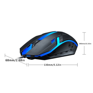 Mouse da Gaming Ergonomico USB con Filo, Luminoso, DPI Fissi 1200, LED a 4 Colori con Effetto Respirazione, Tracking Ottico, Ambidestro - Product Image 5