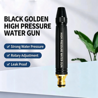 Pistolet de lavage de voiture haute pression Black King Kong à raccordement au robinet, port 16 mm, structure d'angle de buse 164 mm, personnalisable OEM