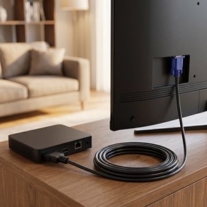 1080P HDTV เป็น VGA อะแดปเตอร์<span class=keywords><strong>สาย</strong></span>เคเบิลตัวผู้ไปยังตัวผู้สายแปลงวิดีโอสำหรับ PC แล็ปท็อปทีวีกล่องโปรเจคเตอร์ - Product Image 5