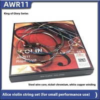 Cordes de violon Alice AWR11 de qualité supérieure, âme en fil métallique