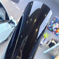 Vinilo Decorativo para Automóviles con Efecto Fibra de Carbono de Alto Brillo, Fácil Instalación, Cambio de Color