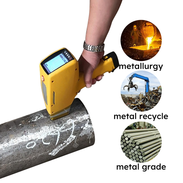 F2-5000 Portable Handheld Metal Alloy Analyzer Spectrometer XRF Metal Analysis Gun for ORE Mineral Alloy