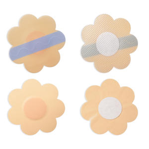 Customized Ultra-Thin Plum Blossom Shaped <b>Silicone</b> Gel Breast <b>Pads</b> Invisible Seamless Wedding Dress Nipple Intimates Accessories - Product Image 1