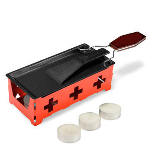 Plateau de cuisson en métal antiadhésif pour <span class=keywords><strong>fromage</strong></span> à <span class=keywords><strong>raclette</strong></span> en stock avec poignée pliable - Product Image 4
