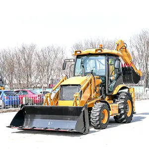 Cina kecil 4x4 retropendora loader dan backhoe gratis pengiriman Epa mesin backhoe loader