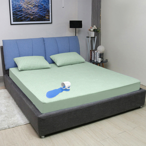 Coprimaterasso Impermeabile Antibatterico Ipoallergenico in Poliestere/Cotone <span class=keywords><strong>Protezione</strong></span> Anti-Acari Grigio <span class=keywords><strong>per</strong></span> Casa - Product Image 2