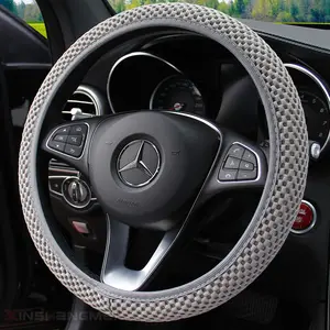 No Inner Ring 9-color Optional Sandwich Ice Elastic Steering Wheel Cover Summer Cool Universal Handle Cover Cross-border