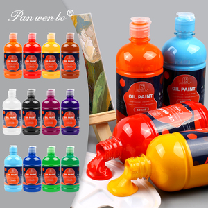 Panwenbo Peinture à l'huile lisse à haute couverture 500ml Ensemble de peinture à l'huile pour artistes riches en pigments de qualité studio professionnel - Product Image 3