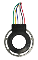 Encodeur absolu radial, diamètre extérieur 74 mm, ouverture de l'arbre du rotor 24 mm, résolveur à reluctance 12/14 bits, IP69 pour servomoteur