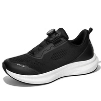 Chaussures de voyage d'extérieur pour hommes à bout large et largeur généreuse, nouvelles baskets respirantes en maille avec boutons, antidérapantes, pour la course à pied, Zapatillas