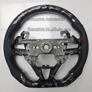 Productos Populares: Volante de Fibra de Carbono Forjado con Cuero Perforado, Compatible con Honda Civic de 8ª Generación - Product Image 4