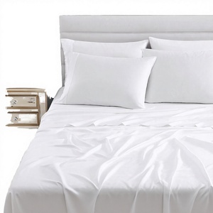 Ropa de Cama de Lujo, Blanca, de Poliéster y Algodón, 200 Hilos, con Diseño de Plantas Tejidas, Tamaño King 180x200, Orgánica y Ecológica, Calidad de Exportación - Product Image 2