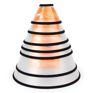 <span class=keywords><strong>Collar</strong></span> electrónico de plástico ajustable para gatos, perros, estilo clásico, conos isabelinos, cuello antimordedura para mascotas, piel para recuperación postoperatoria - Product Image 2