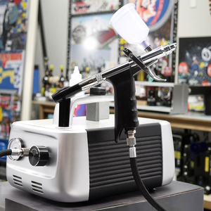 Potente Sistema de aerógrafo de salón <span class=keywords><strong>para</strong></span> bronceado de <span class=keywords><strong>cuerpo</strong></span> completo Bronceado de niebla fina con compresor de aerógrafo y aerógrafo de pastel de pintura superior - Product Image 1