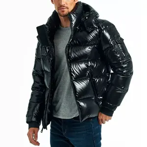 Wholesale Custom Logo Oem Print Winter Down Coat Bubble Jacket Men Oversize Outdoor Men Puffer Jackets And Coats