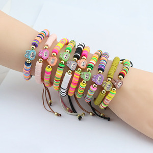 มาคาเม่ปรับ BP1050ได้สำหรับสร้อยข้อมือชุบทอง18K ลายการ์ตูน labubu เสน่ห์น่ารักแผ่นดินโพลิเมอร์สร้อยข้อมือลูกปัดทันสมัย - Product Image 6