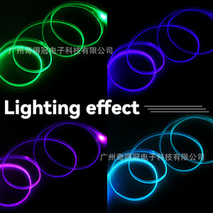 Ambient Light Guide Strip Led 12V White Green Blue Red Purple Pink Pvc <b>Car</b> <b>Interior</b> Lighting For Footwell Decorative Use - Product Image 5
