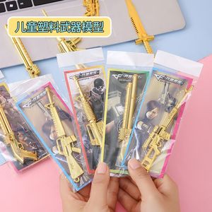 Modèles d'armes en plastique, pistolets et épées miniatures pour enfants, jouets de jeu de rôle, âge 4-6 ans, ensemble de jouets unisexe - Product Image 5