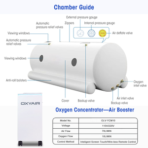 OXYAIR 1.3ATA Soft <strong>Portable</strong> Foldable <strong>Hyperbaric</strong> Oxygen <strong>Chamber</strong> 1.5ATA HBOT <strong>Chamber</strong> Cmara Hiperbrica for Home Use - Product Image 2