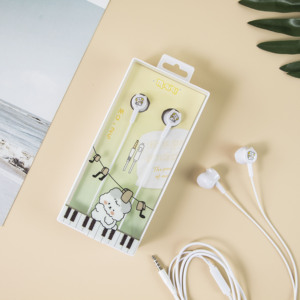 Auricolari MQ-25 con Logo Personalizzato, Carini con Motivo a Cane, <span class=keywords><strong>Cuffie</strong></span> Cablate In-Ear da 3,5mm, Impermeabili IPX-3, in Materiale ABS, Promozionali - Product Image 2