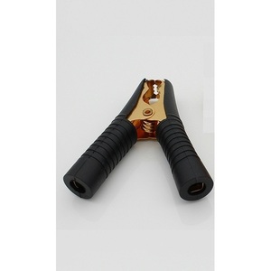 Pinza de Batería Tipo Cocodrilo con Mango de Goma Negra y Mordaza de Cobre, 12V 24V, Accesorio para Arrancador de Coches - Product Image 2