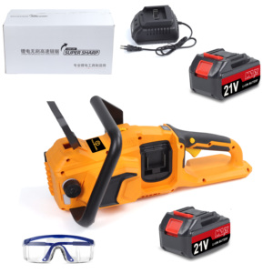 Scie à chaîne électrique de 16 pouces avec batterie lithium sans fil, grande batterie rechargeable, outil de bricolage pour le travail du bois - Product Image 2
