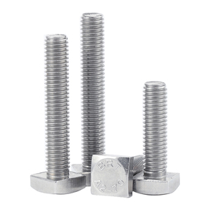 M8 * 45 DIN 479 en acier inoxydable zingué 12.9 Grade Hdg boulon coulissant <span class=keywords><strong>à</strong></span> tête carrée pour machine concasseur <span class=keywords><strong>à</strong></span> percussion - Product Image 1