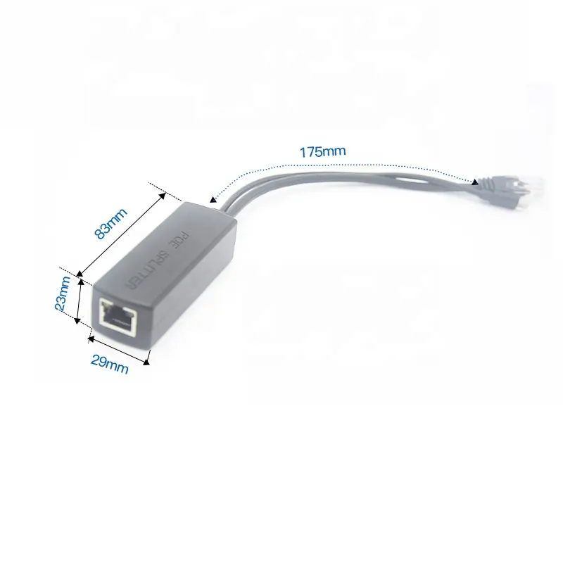 48V PoE כדי 5V סוג-C 2-2.4A אנדרואיד אספקת חשמל תשלום מתאם 10/100Mbps USB סוג C 10W נתונים כוח פלט PoE ספליטר מתאם