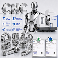 Pièces de coque de robot à intelligence artificielle à 5 axes personnalisables, service de traitement CNC à guichet unique, acier inoxydable