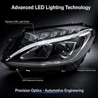 Pour W205 OE 2059067303 2059067403 Nouveau phare LED Plug & Play Connecteur OE Même support Compatible avec le phare avant de voiture Vente en gros