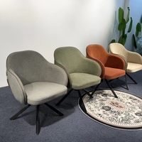 Fauteuil pivotant moderne en tissu 8133, fauteuil d'appoint rembourré, fauteuil de détente pour salon, meubles de maison