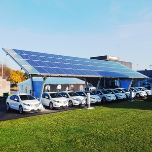 Thiết Kế Hiện Đại Nhôm Năng Lượng Mặt Trời Trần Pergola Xe Công Viên Tán 3 Xe Bảng Điều Khiển Năng Lượng Mặt Trời Carport Với Tích Hợp Năng Lượng Mặt Trời Hệ Thống - Product Image 4