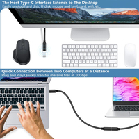 Cable de Extensión USB 3.2 Tipo C Macho a Hembra JMAX Gen 2, Cable de Datos USB C de 20 Gbps 4k 60hz, Cable de Carga Tipo C de 5V 240W