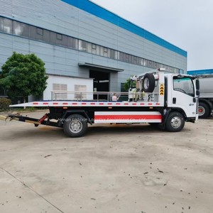 <span class=keywords><strong>Prix</strong></span> d'usine Nouveau camion de dépannage routier ISUZU KV100 4x2 Diesel Manuel 5 tonnes à plateau avec élévateur hydraulique - Product Image 6