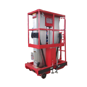 Plataforma Elevadora Hidráulica Vertical Portátil de Aleación de Aluminio de 4-16 m, Mástil Eléctrico de 8 m, 10 m, 12 m, 16 m - Product Image 4