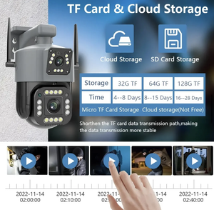 Cámara IP 4G de Doble Lente, WiFi, 4MP, 4K, Cámaras de Vigilancia Inalámbricas para Exteriores, Hogar Inteligente, Visión Nocturna, <span class=keywords><strong>Zoom</strong></span> Digital V380, CCTV - Product Image 6