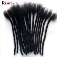 8 ''-20'' 100% Afro crespo capelli umani Dreadlocks estensioni Locs Dreadlocks trecce umane terrore ciocche Rebecca moda